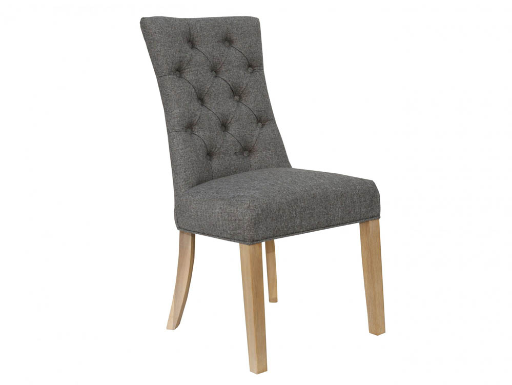 Kenmore Kenmore Brora Dark Grey Fabric Dining Chair