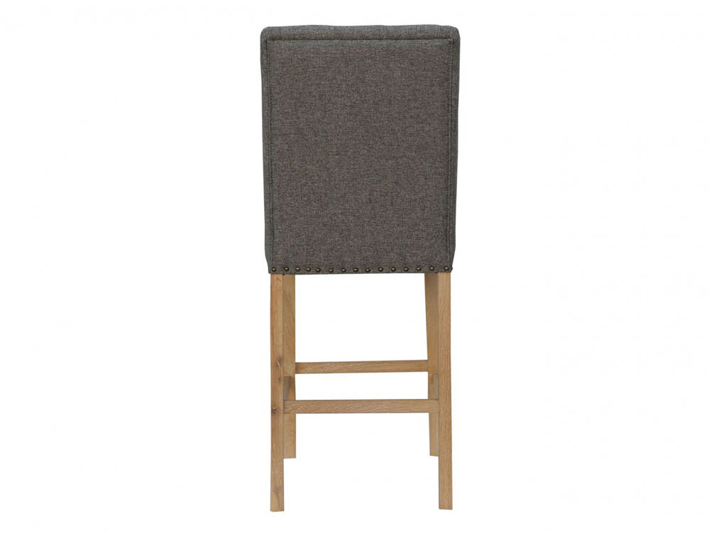 Kenmore Kenmore Cala Dark Grey Upholstered Fabric Bar Stool