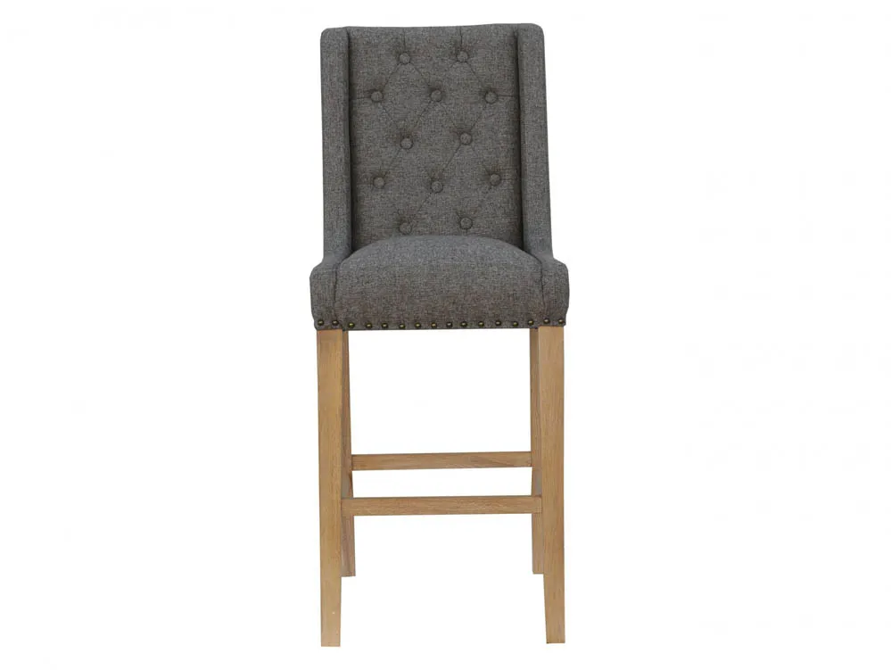 Kenmore Kenmore Cala Dark Grey Fabric Bar Stool