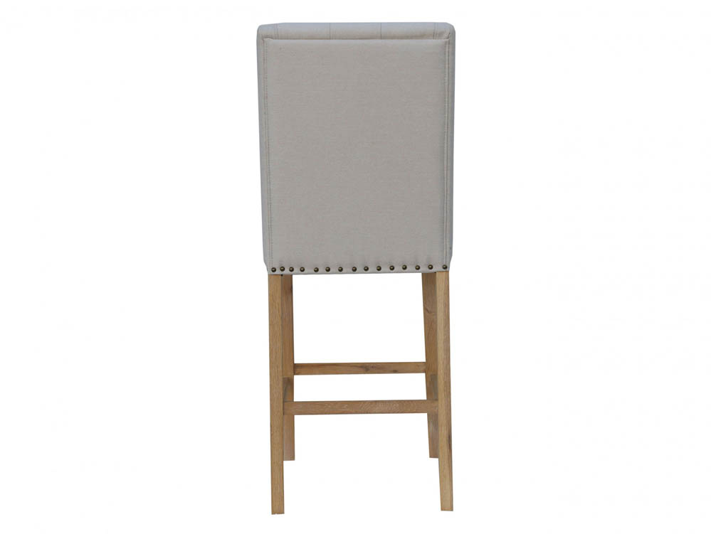 Kenmore Kenmore Cala Natural Upholstered Fabric Bar Stool