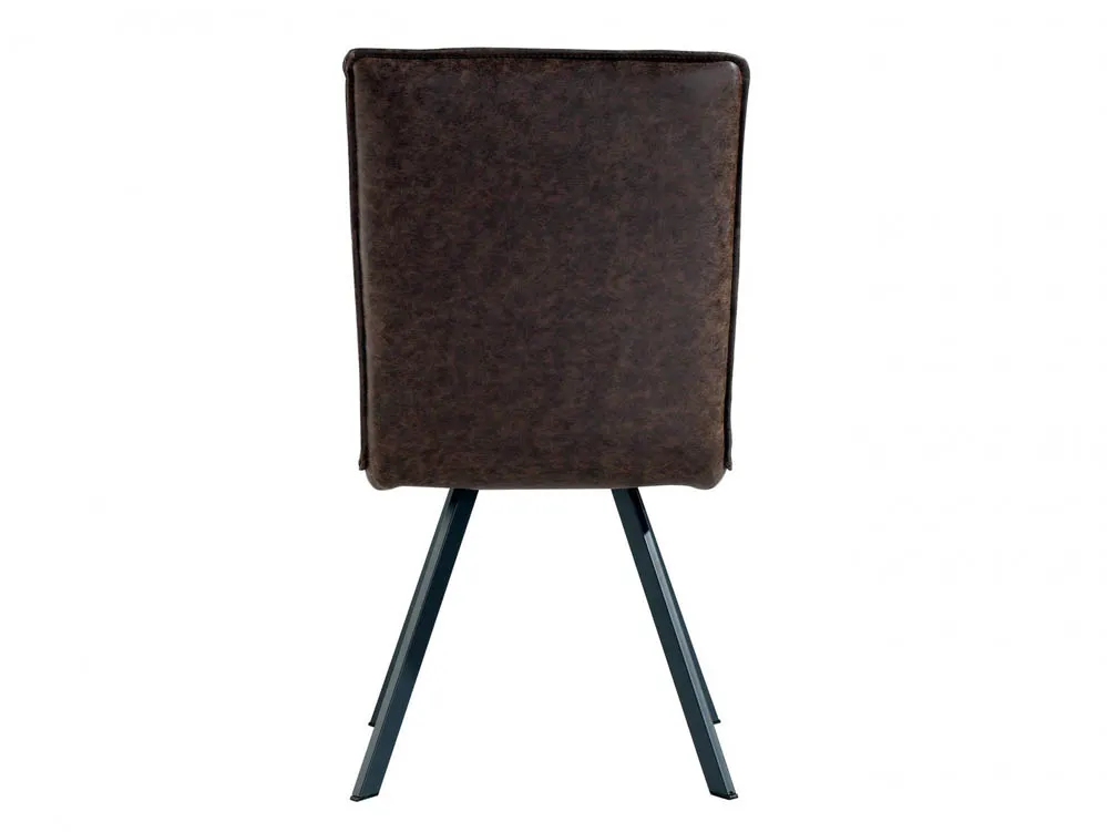 Kenmore Kenmore Faris Brown Faux Leather Dining Chair