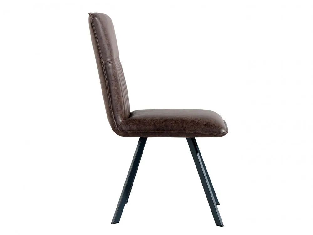 Kenmore Kenmore Faris Brown Faux Leather Dining Chair