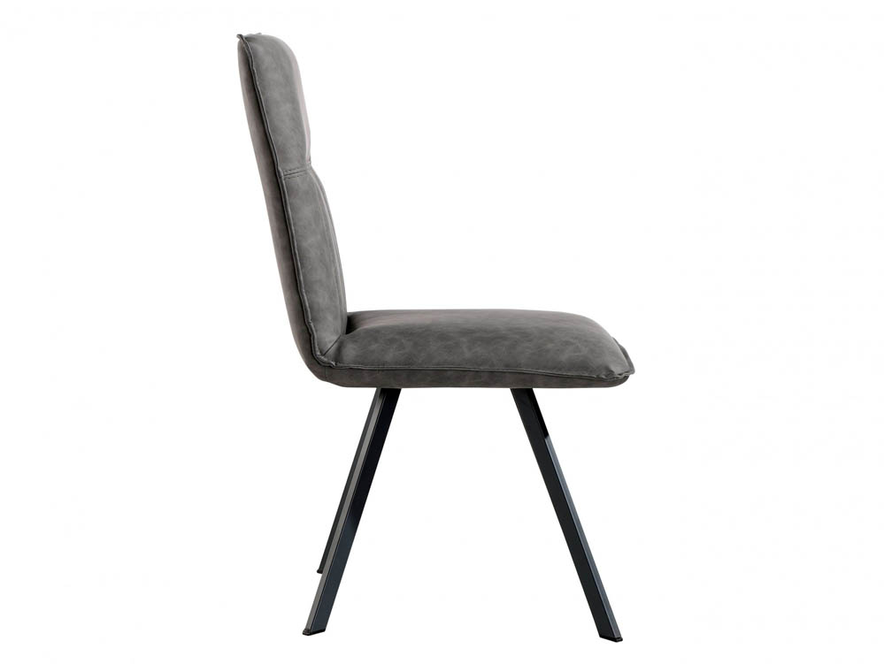 Kenmore Kenmore Faris Grey Faux Leather Dining Chair