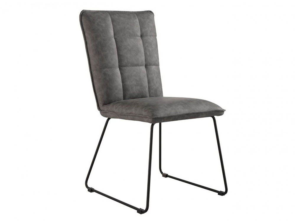 Kenmore Kenmore Finch Grey Faux Leather Dining Chair