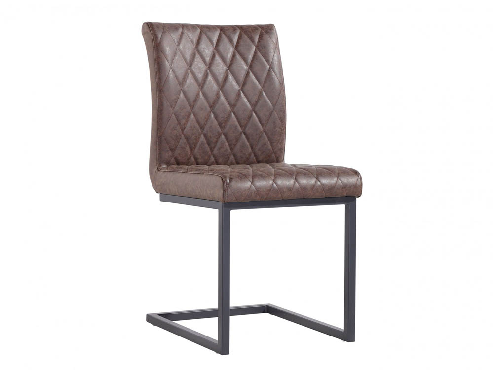 Kenmore Kenmore Flynn Brown Faux Leather Dining Chair