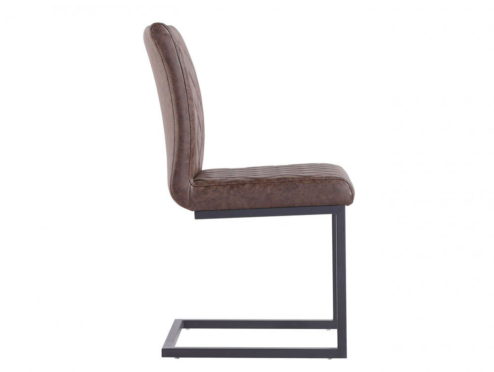 Kenmore Kenmore Flynn Brown Faux Leather Dining Chair