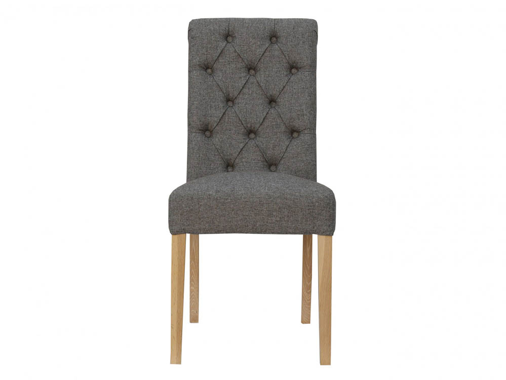 Kenmore Kenmore Yara Dark Grey Fabric Dining Chair