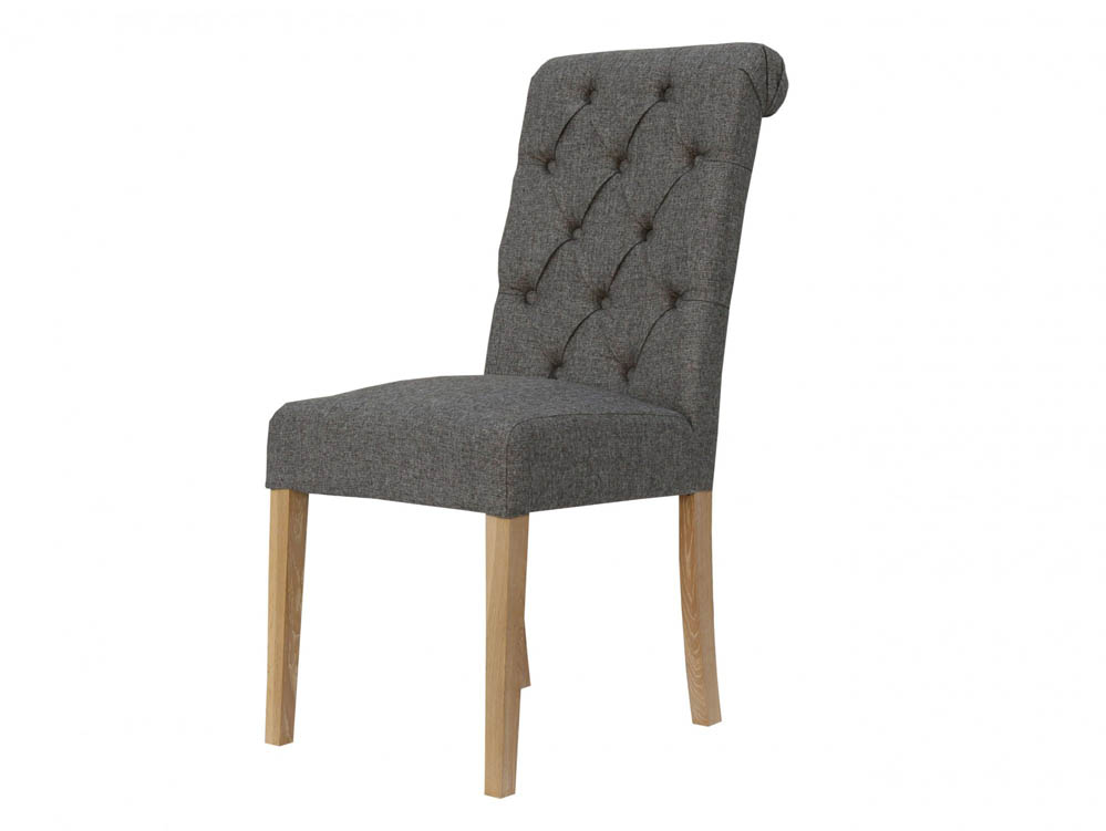 Kenmore Kenmore Yara Dark Grey Fabric Dining Chair