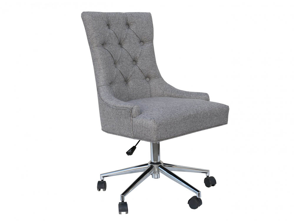 Kenmore Kenmore Golspie Light Grey Upholstered Fabric Office Chair