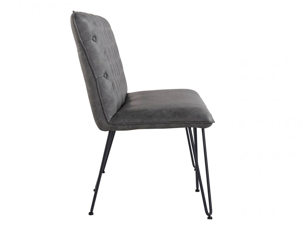 Kenmore Kenmore Finlay Grey Faux Leather 140cm Upholstered Dining Bench