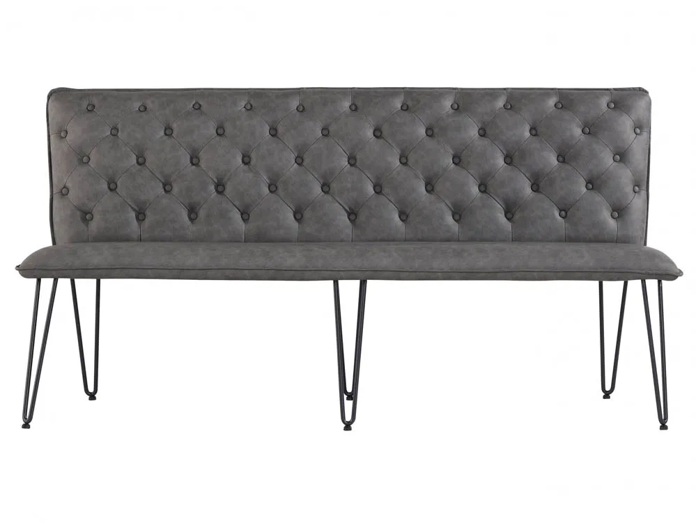 Black dining bench with back discount