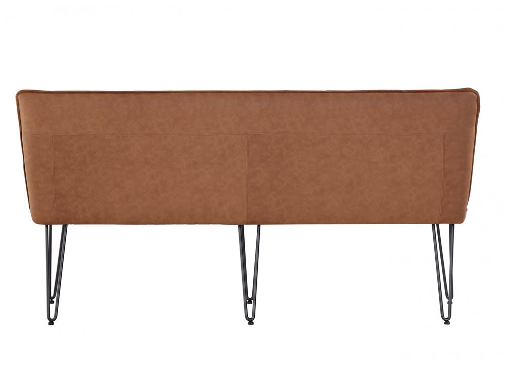 Kenmore Kenmore Finlay Tan Faux Leather 180cm Upholstered Dining Bench