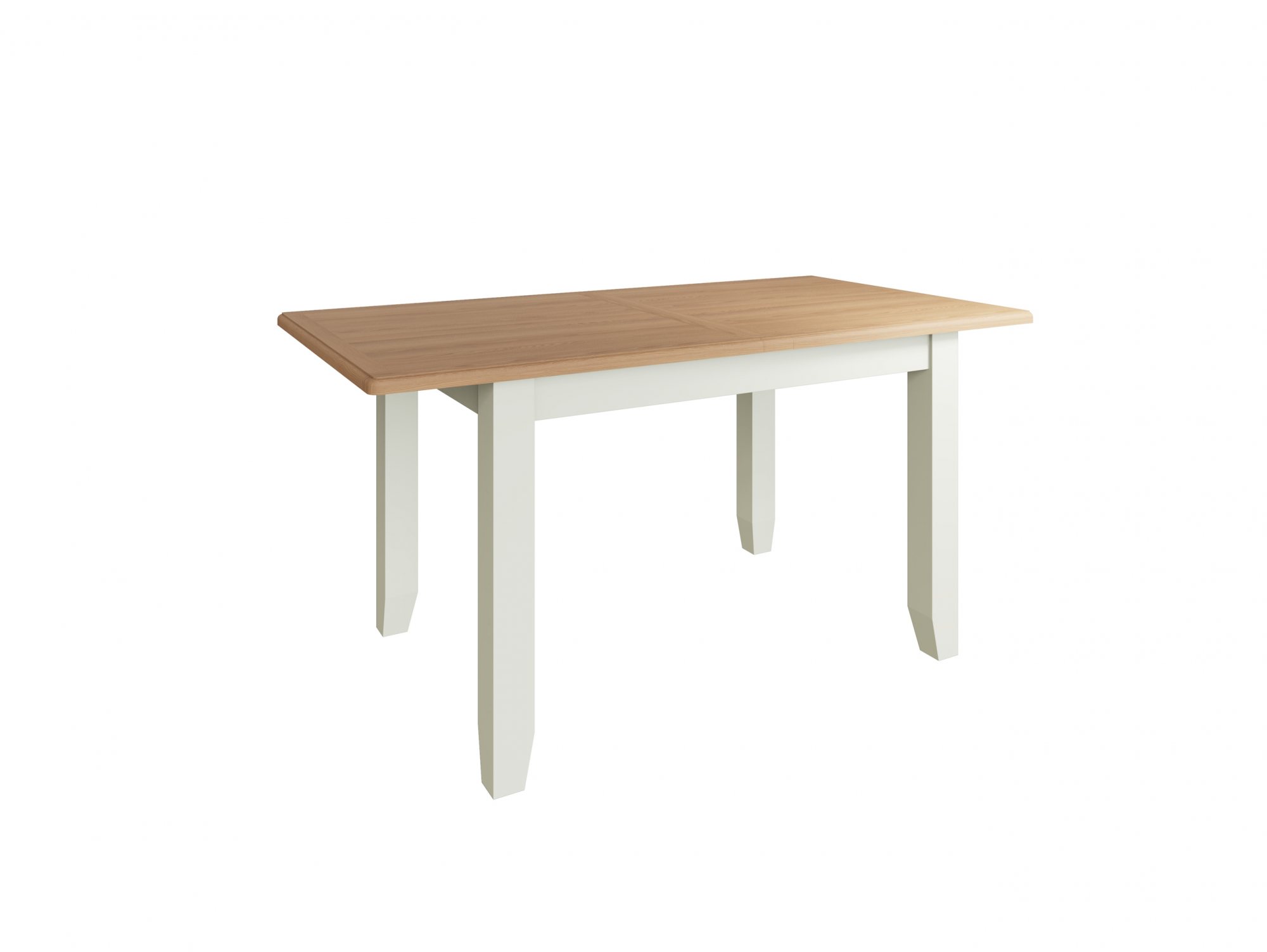 Kenmore Kenmore Patterdale 160cm White and Oak Butterfly Extending Wooden Dining Table (Flat Packed)