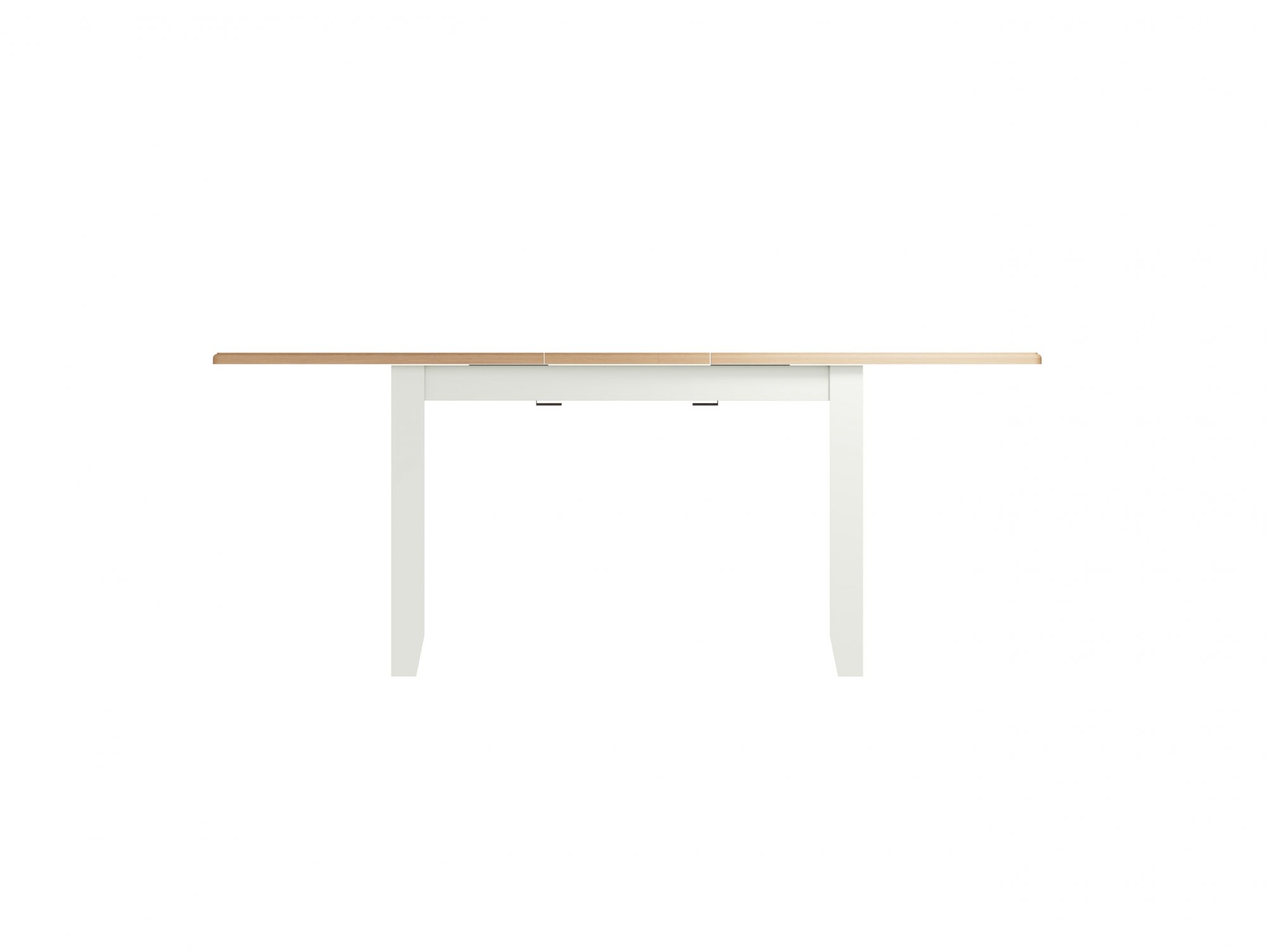 Kenmore Kenmore Patterdale 160cm White and Oak Butterfly Extending Wooden Dining Table (Flat Packed)