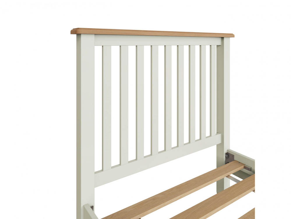 Kenmore Kenmore Patterdale 3ft Single White and Oak Wooden Bed Frame