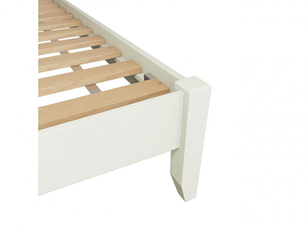 Kenmore Kenmore Patterdale 5ft King Size White and Oak Wooden Bed Frame