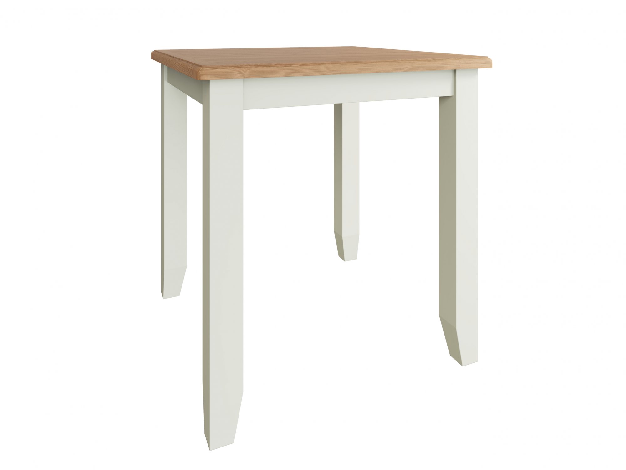 Kenmore Kenmore Patterdale 75cm White and Oak Compact Wooden Dining Table (Flat Packed)