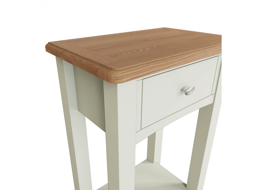 Kenmore Kenmore Patterdale White and 1 Drawer Tall Lamp Table (Assembled)