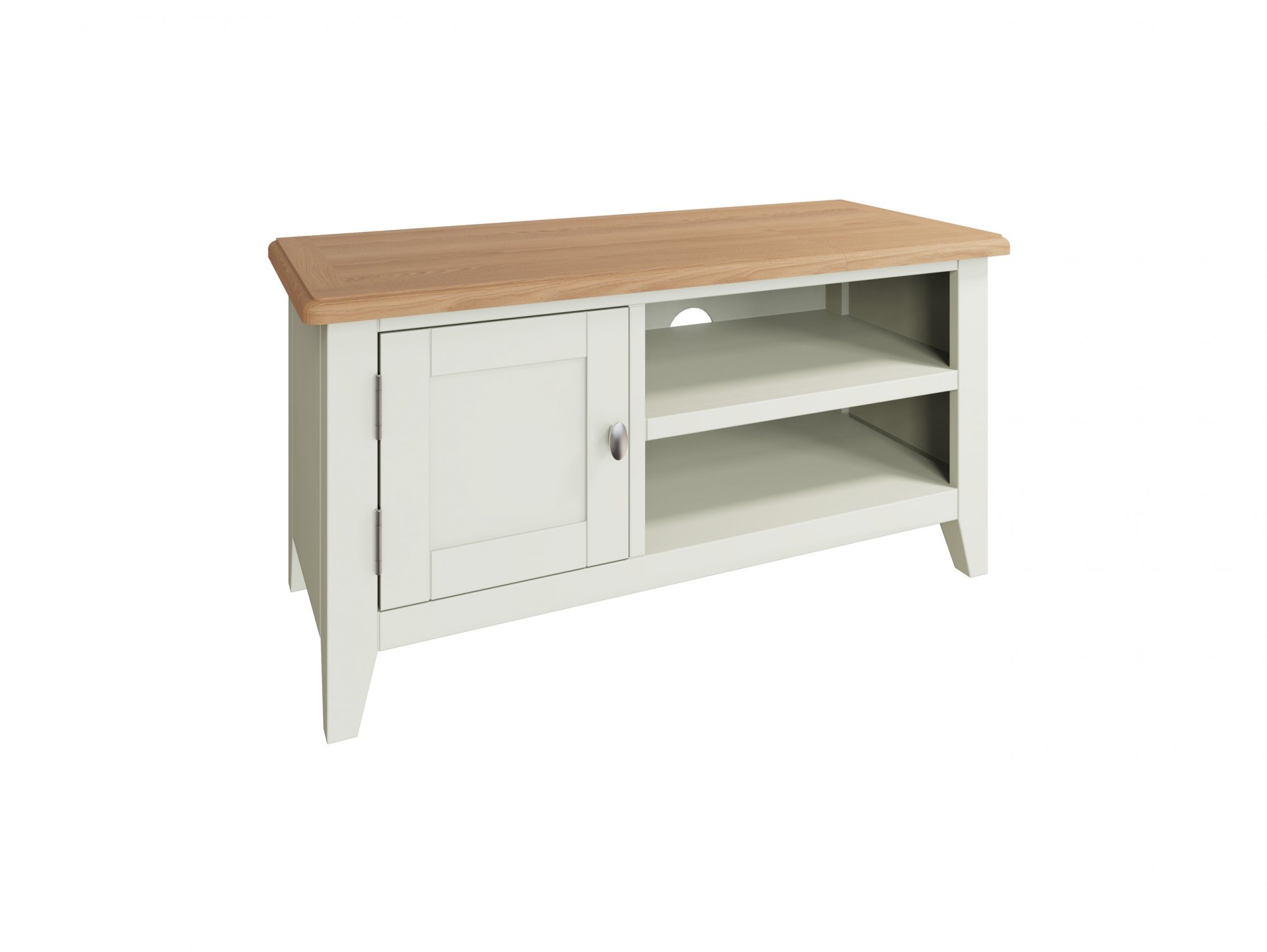 Kenmore Kenmore Patterdale White and Oak 1 Door TV Cabinet (Assembled)