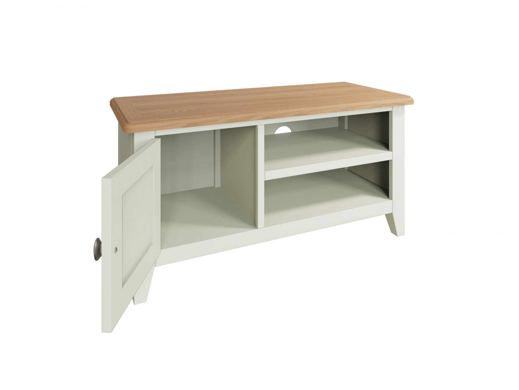 Kenmore Kenmore Patterdale White and Oak 1 Door TV Cabinet (Assembled)