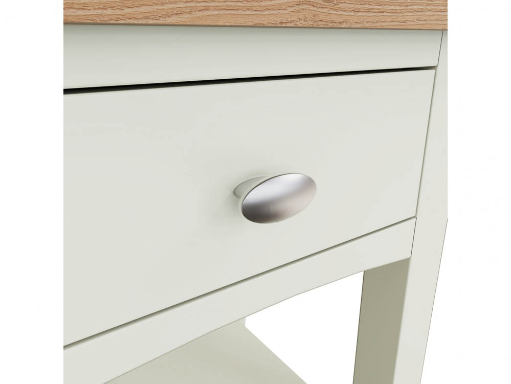 Kenmore Kenmore Patterdale White and Oak 1 Drawer Lamp Table (Assembled)