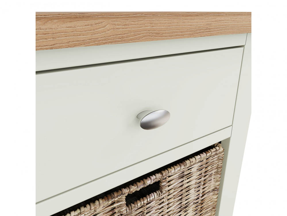 Kenmore Kenmore Patterdale White and Oak 1 Drawer Large Lamp Table (Assembled)