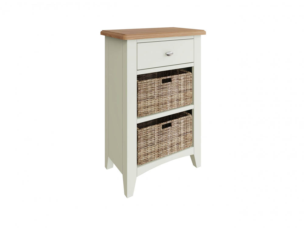Kenmore Kenmore Patterdale White and Oak 1 Drawer Small Storage Unit (Assembled)