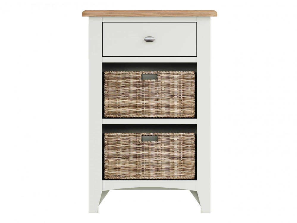 Kenmore Kenmore Patterdale White and Oak 1 Drawer Small Storage Unit (Assembled)