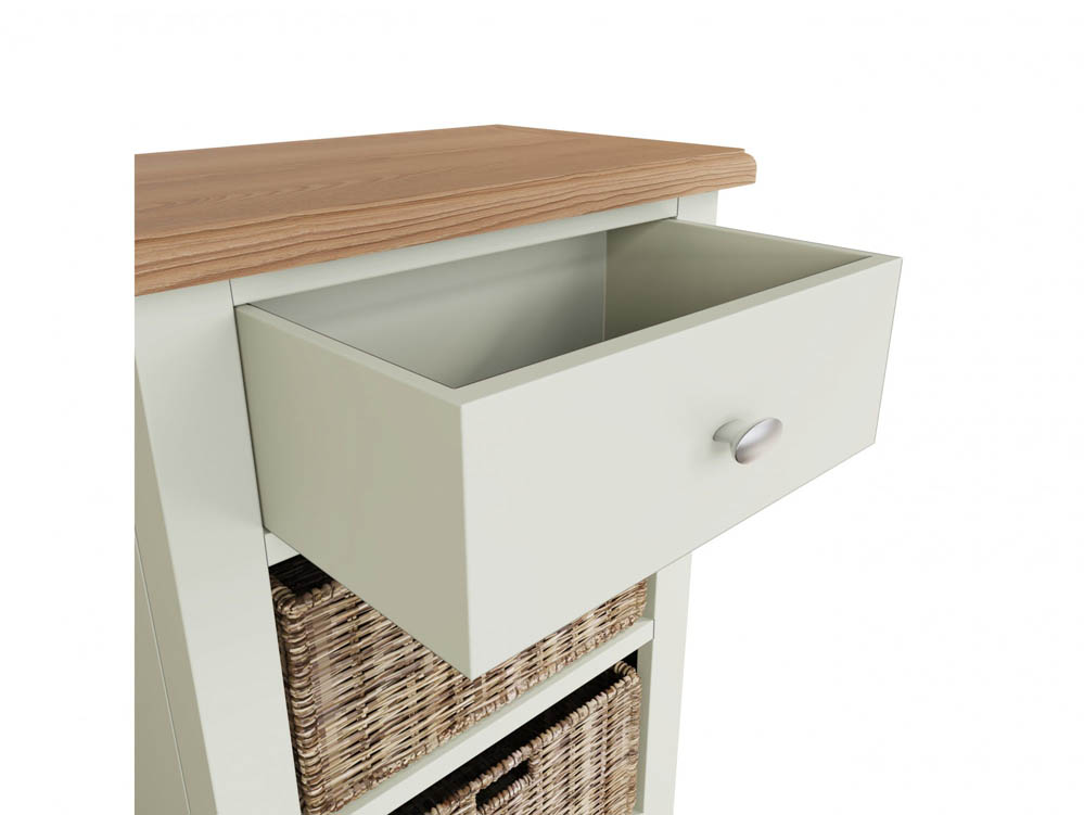 Kenmore Kenmore Patterdale White and Oak 1 Drawer Small Storage Unit (Assembled)