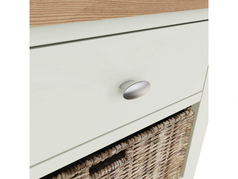 Kenmore Kenmore Patterdale White and Oak 1 Drawer Tall Storage Unit (Assembled)