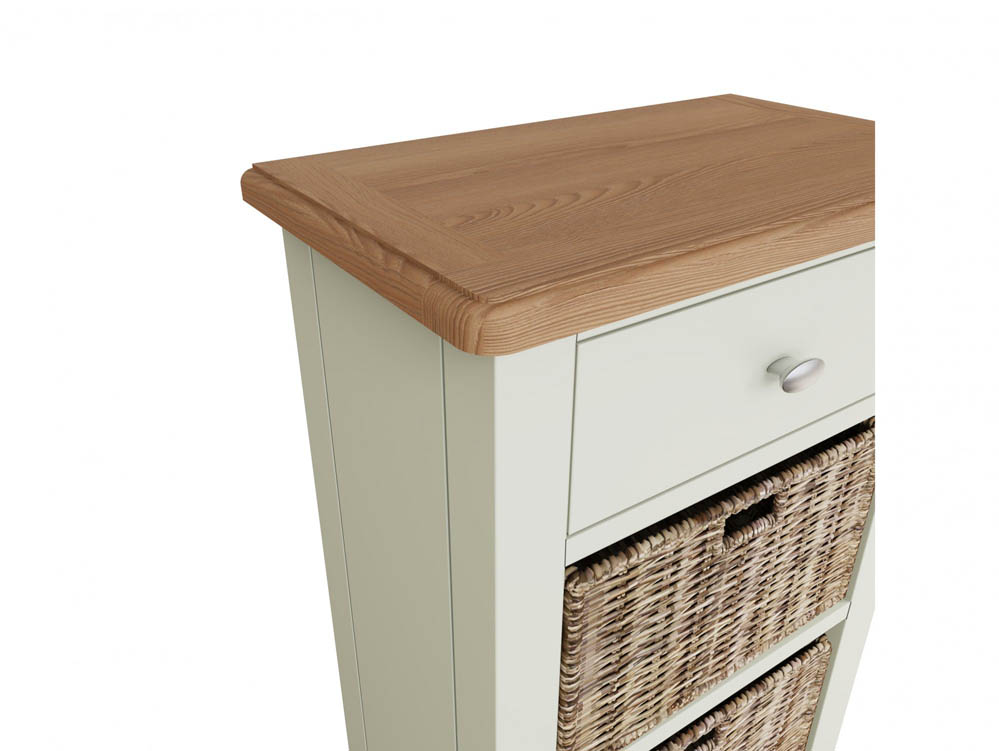 Kenmore Kenmore Patterdale White and Oak 1 Drawer Tall Storage Unit (Assembled)