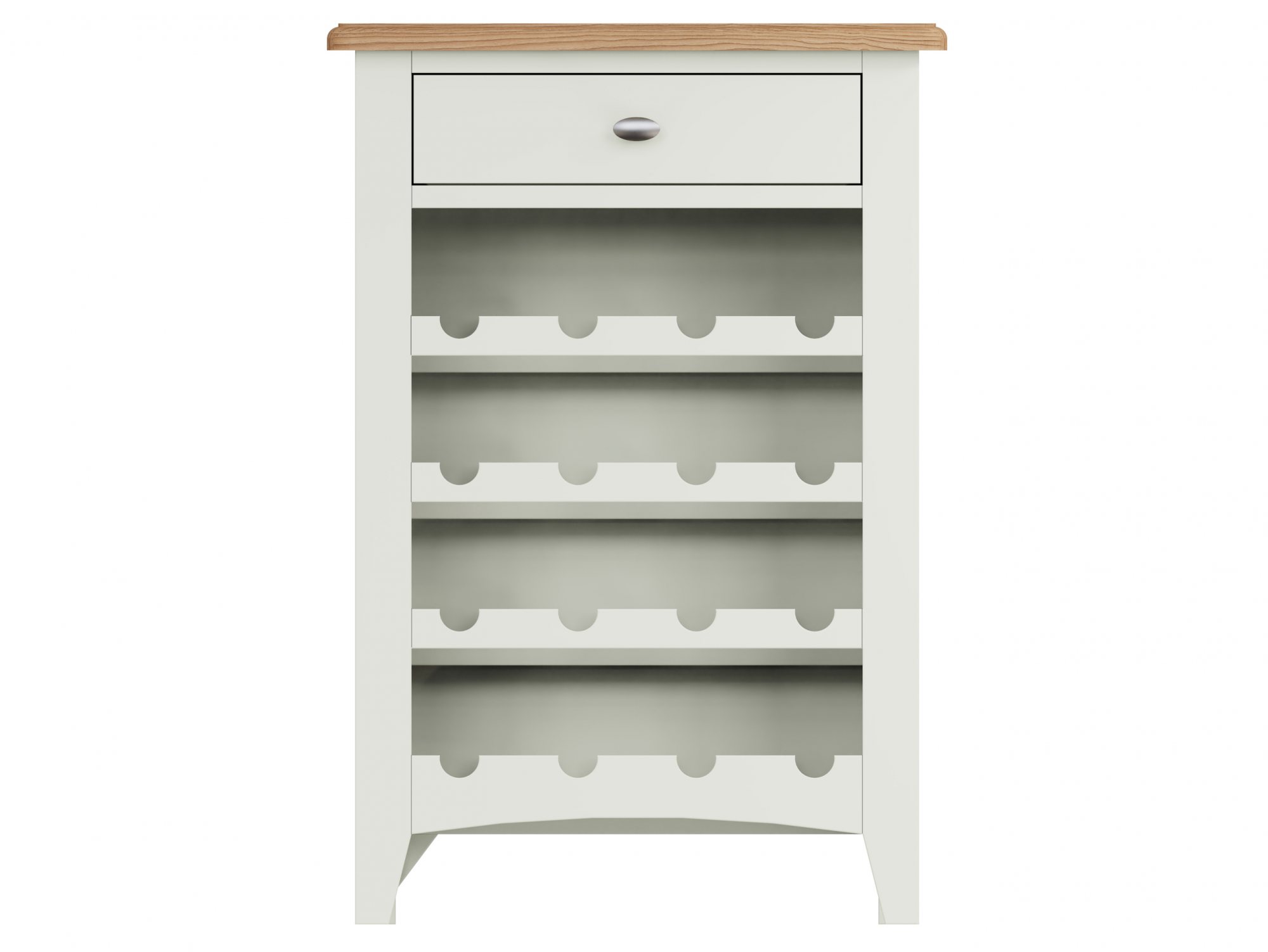 Kenmore Kenmore Patterdale White and Oak 1 Drawer Wine Cabinet (Assembled)