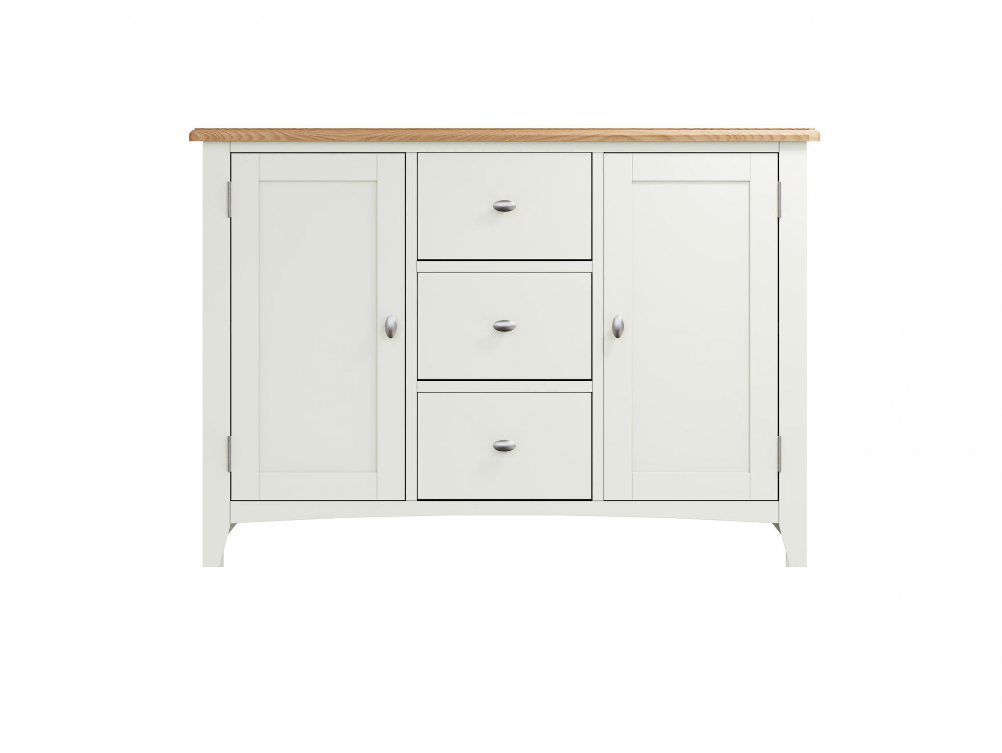 Kenmore Kenmore Patterdale White and Oak 2 Door 3 Drawer Large Sideboard (Assembled)