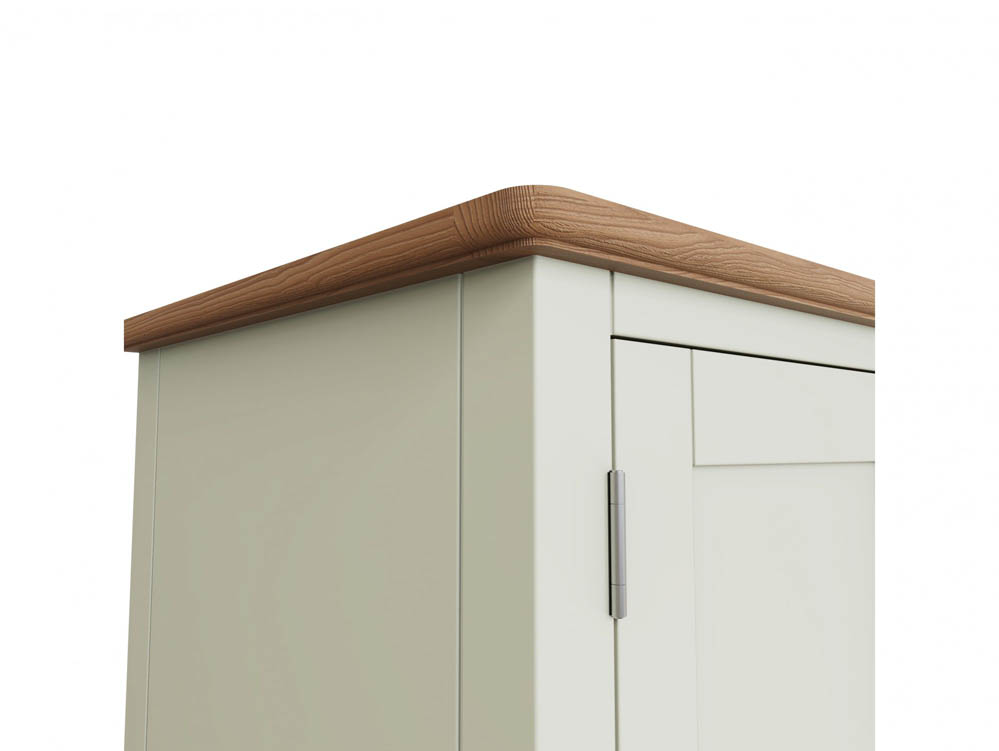 Kenmore Kenmore Patterdale White and Oak 2 Door Double Wardrobe (Assembled)