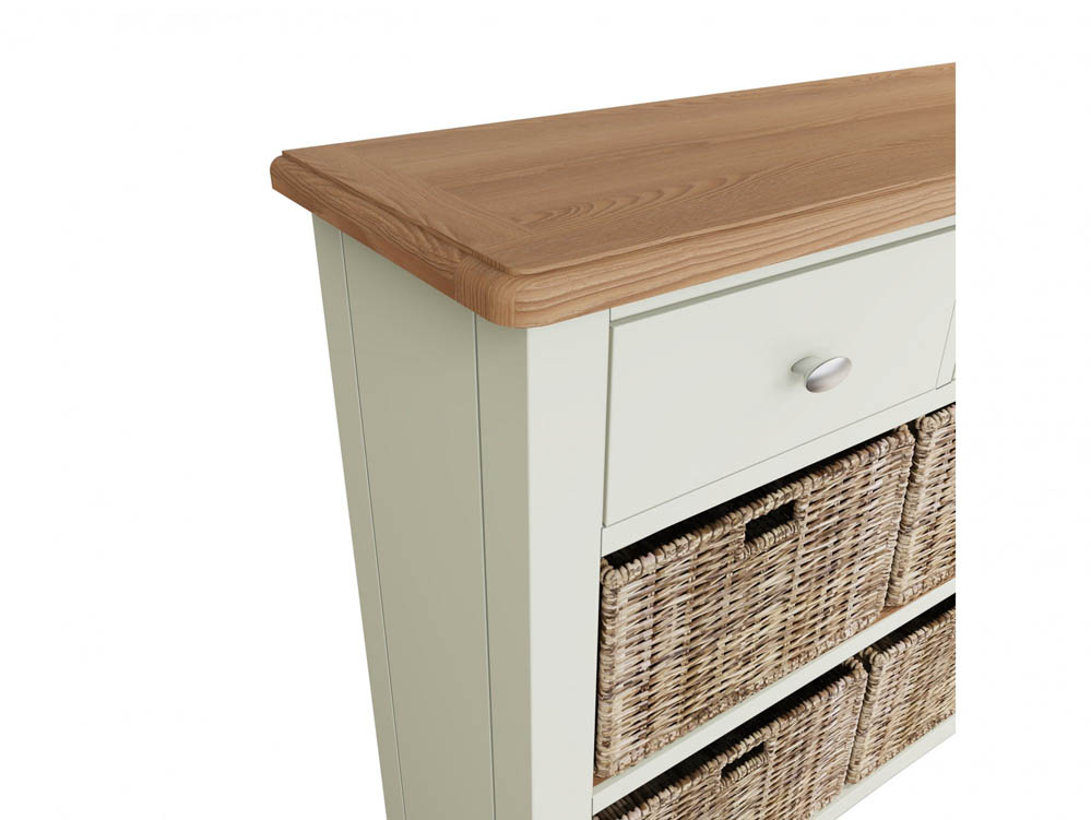 Kenmore Kenmore Patterdale White and Oak 2 Drawer Compact Sideboard (Assembled)