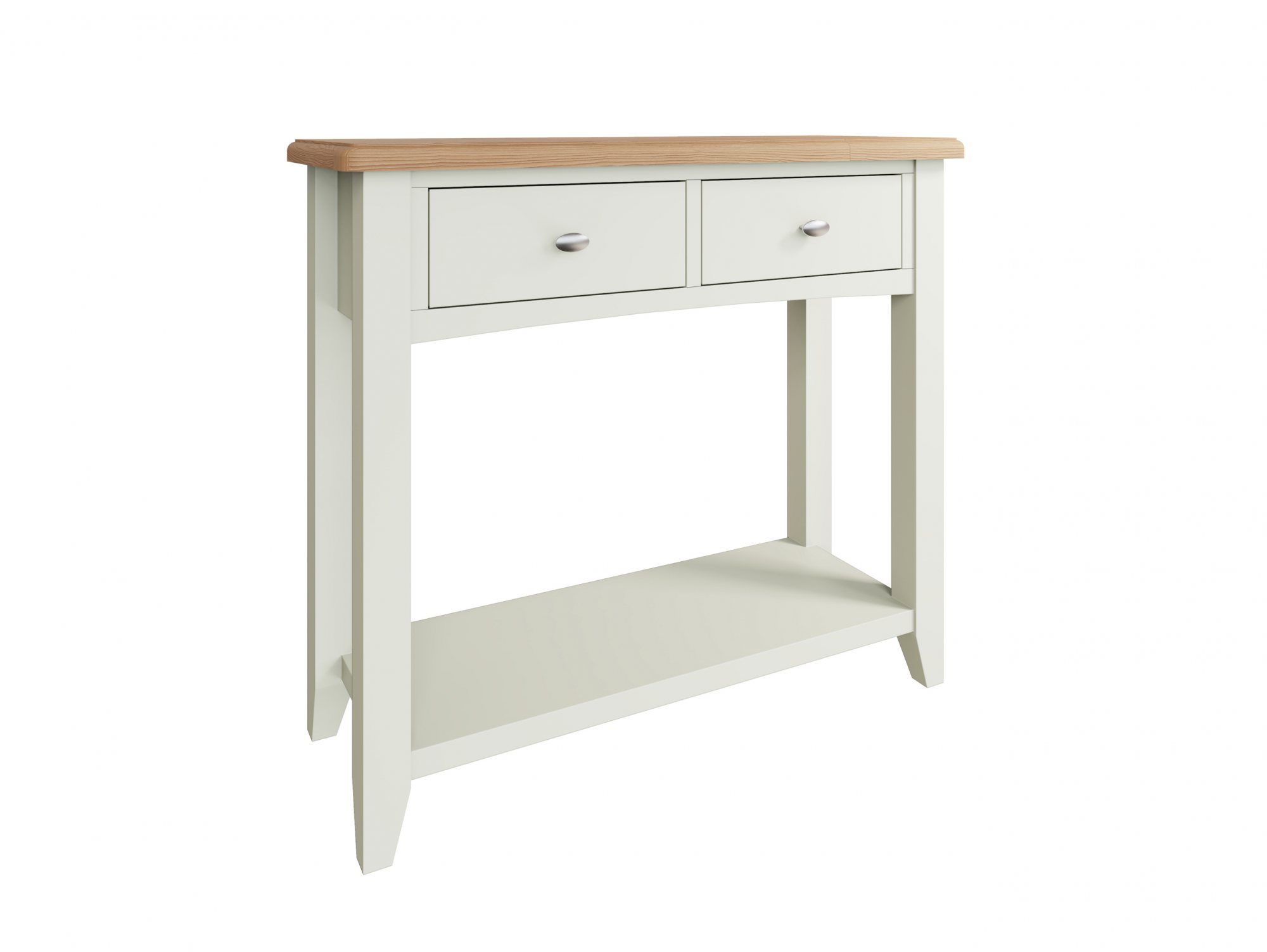 Kenmore Kenmore Patterdale White and Oak 2 Drawer Console Table (Flat Packed)
