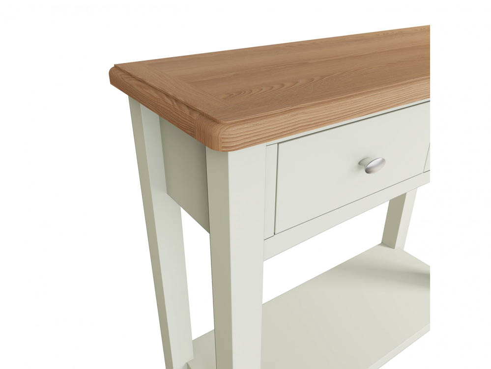 Kenmore Kenmore Patterdale White and Oak 2 Drawer Console Table (Flat Packed)
