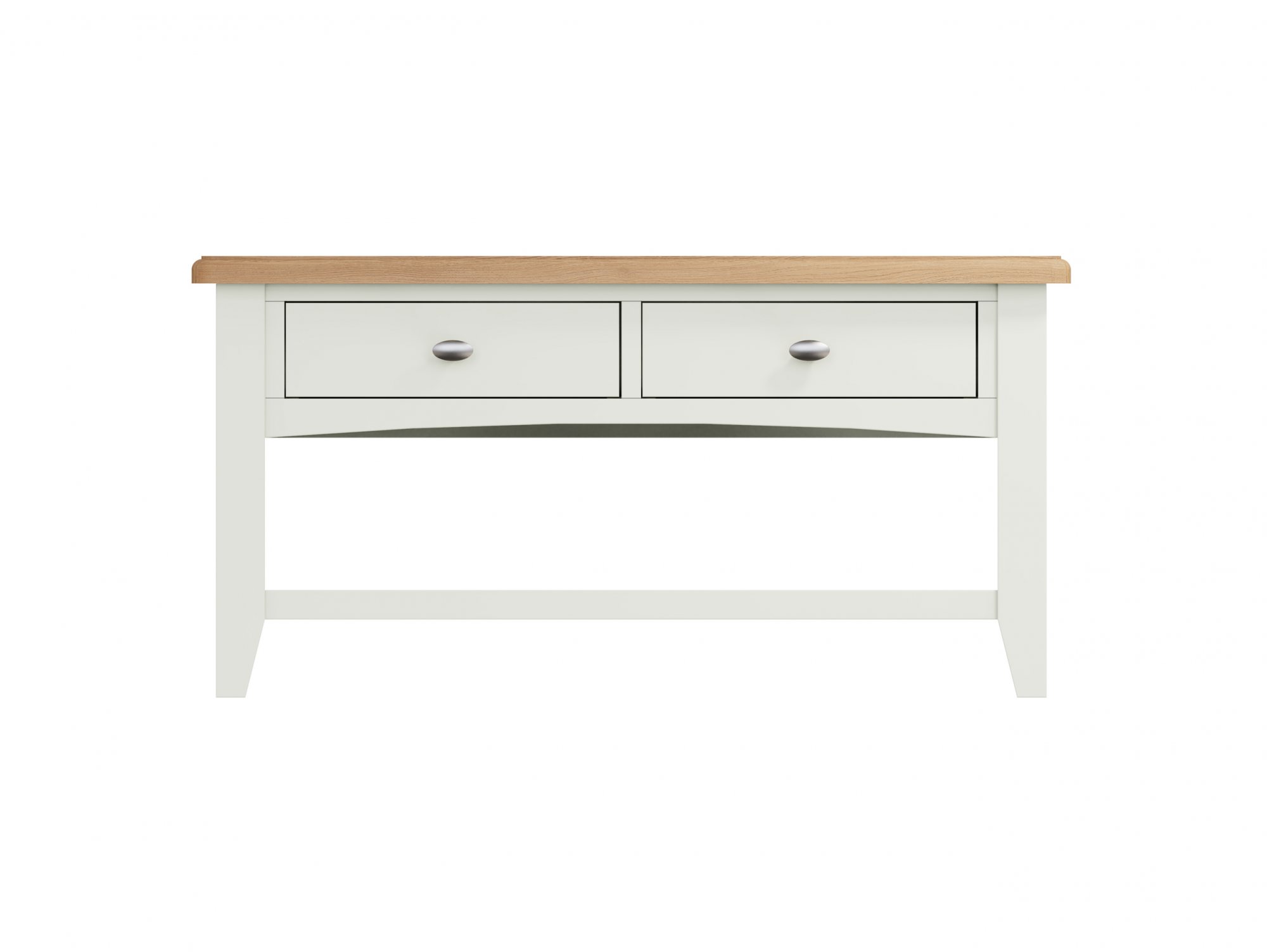 Kenmore Kenmore Patterdale White and Oak 2 Drawer Large Coffee Table (Flat Packed)