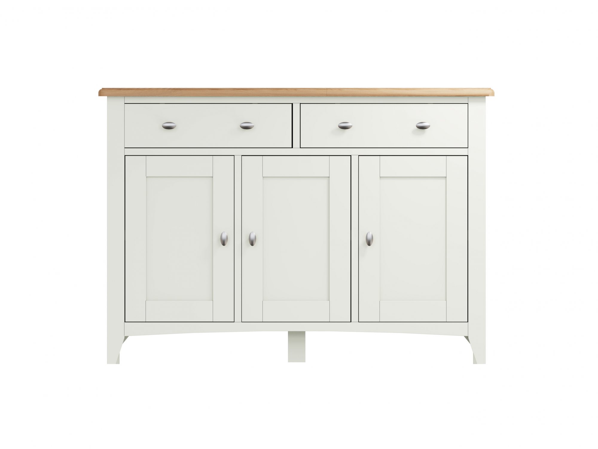 Kenmore Kenmore Patterdale White and Oak 3 Door 2 Drawer Large Sideboard (Assembled)