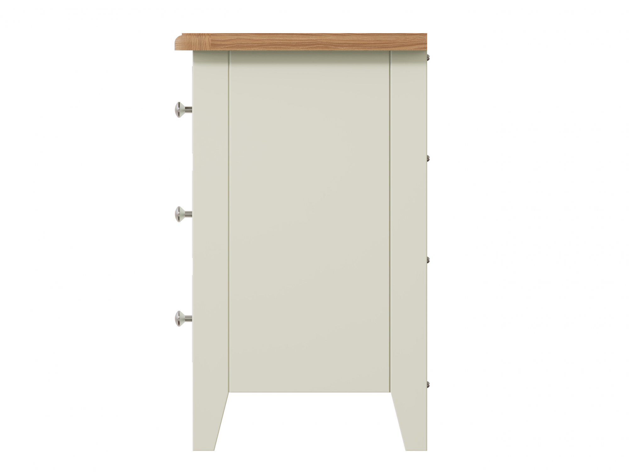 Kenmore Kenmore Patterdale White and Oak 3 Drawer Large Bedside Cabinet (Assembled)