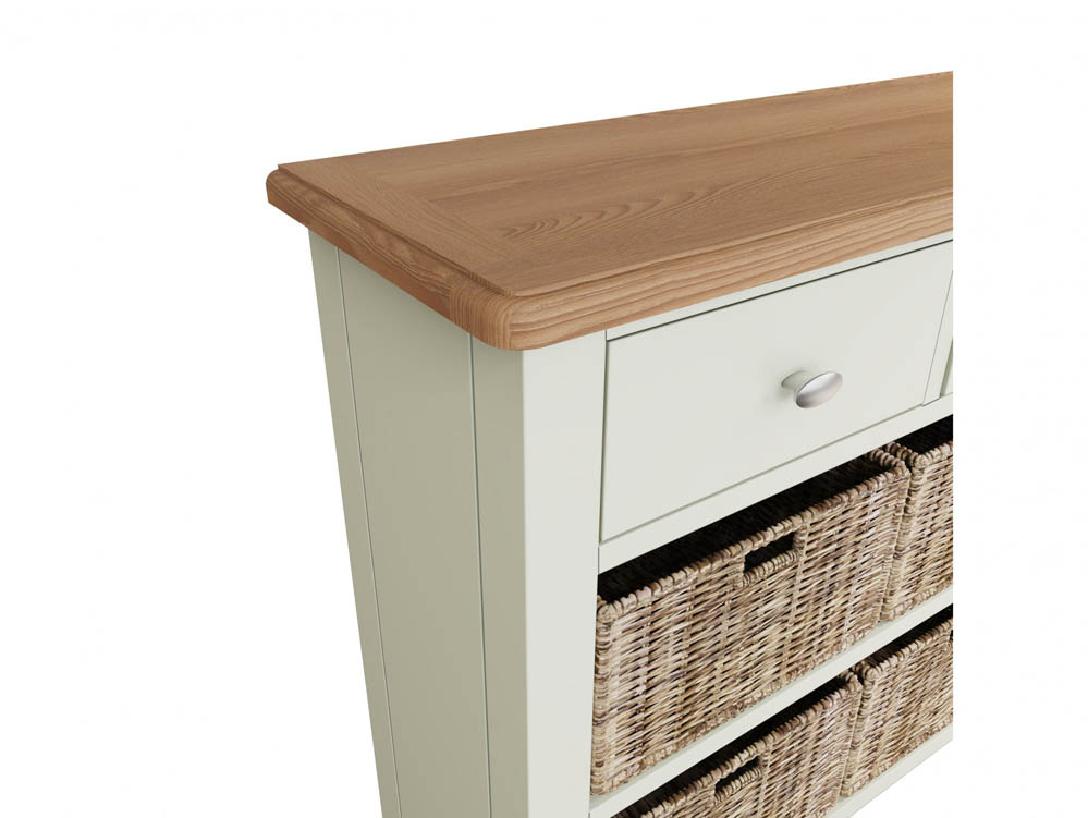 Kenmore Kenmore Patterdale White and Oak 3 Drawer Sideboard (Assembled)