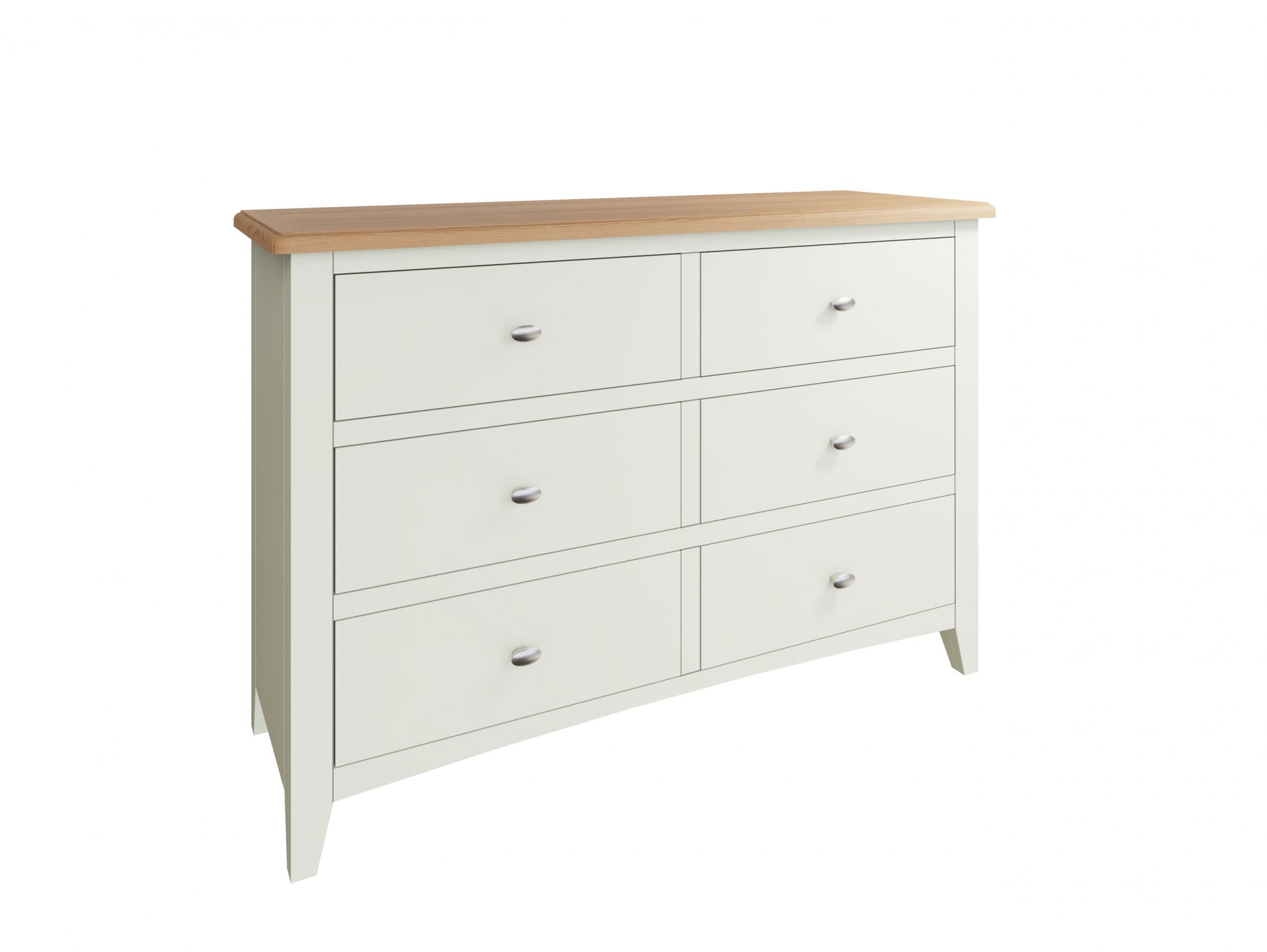 Kenmore Kenmore Patterdale White and Oak 6 Drawer Chest of Drawers (Assembled)