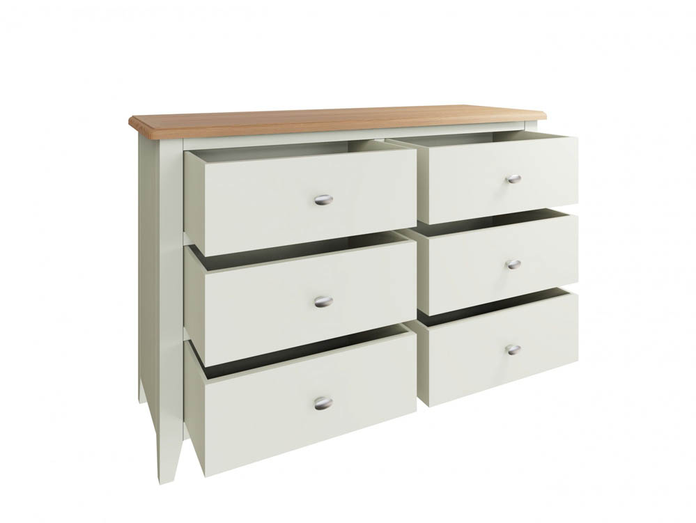Kenmore Kenmore Patterdale White and Oak 6 Drawer Chest of Drawers (Assembled)
