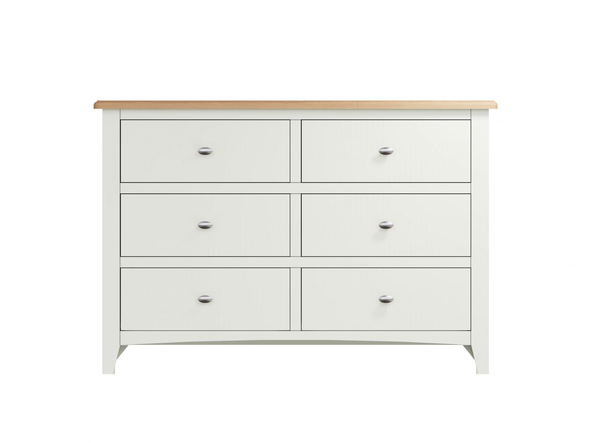 Kenmore Kenmore Patterdale White and Oak 6 Drawer Chest of Drawers (Assembled)