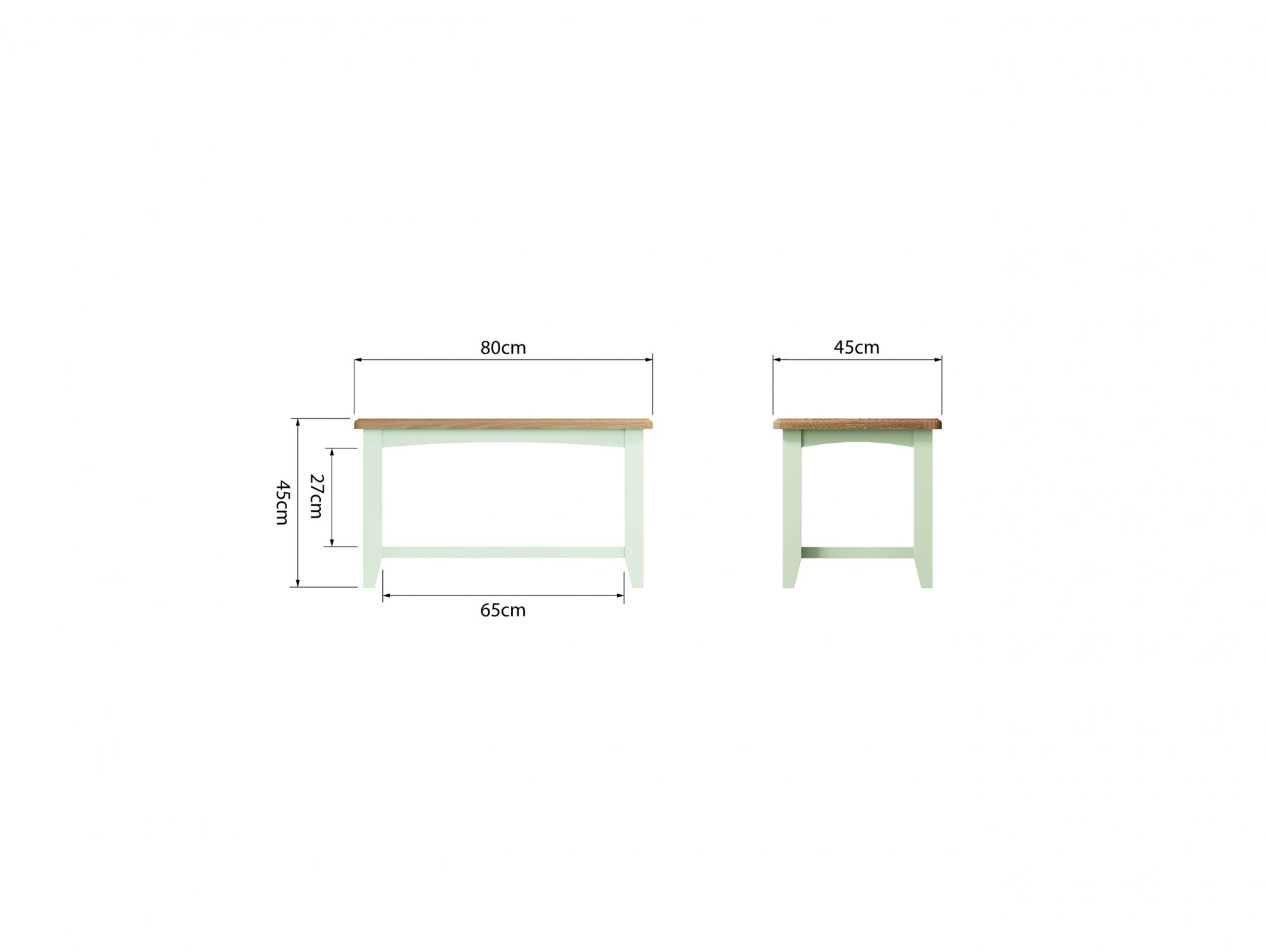 Kenmore Kenmore Patterdale White and Oak Coffee Table (Flat Packed)