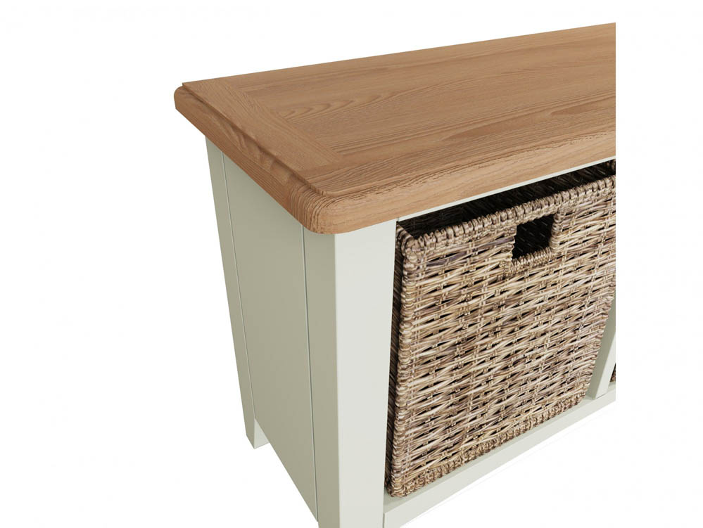 Kenmore Kenmore Patterdale White and Oak Storage Hallway Unit (Assembled)