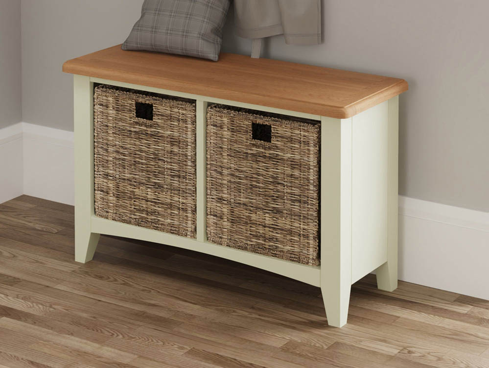Kenmore Kenmore Patterdale White and Oak Storage Hallway Unit (Assembled)