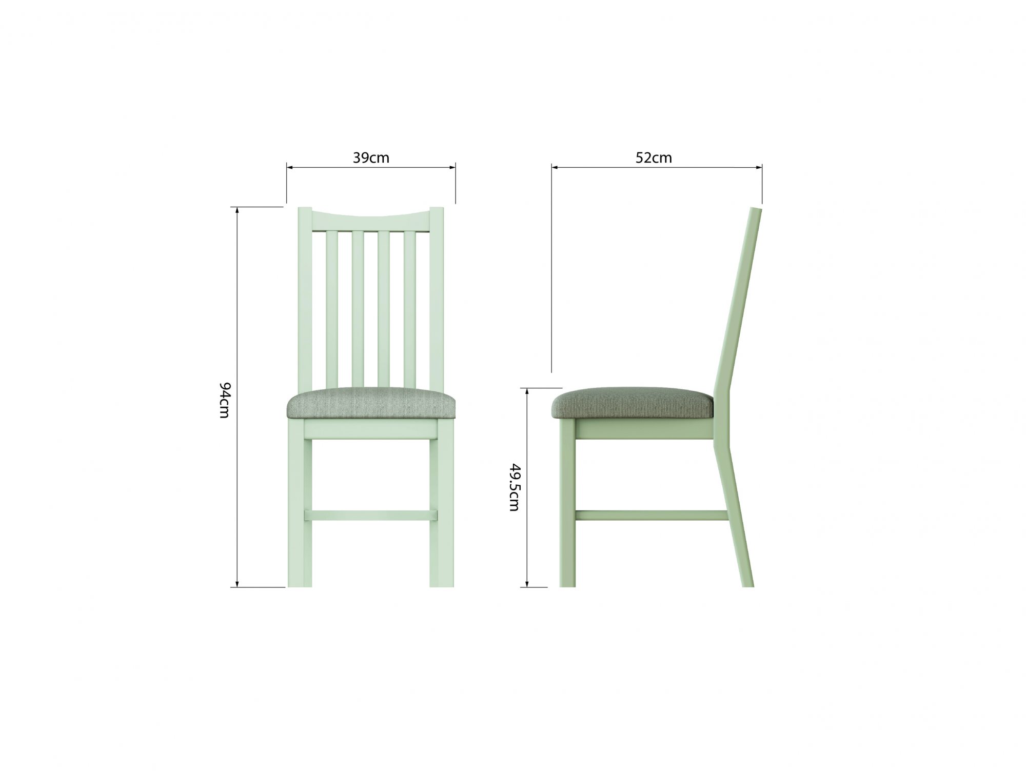 Kenmore Kenmore Patterdale White Wooden Dining Chair