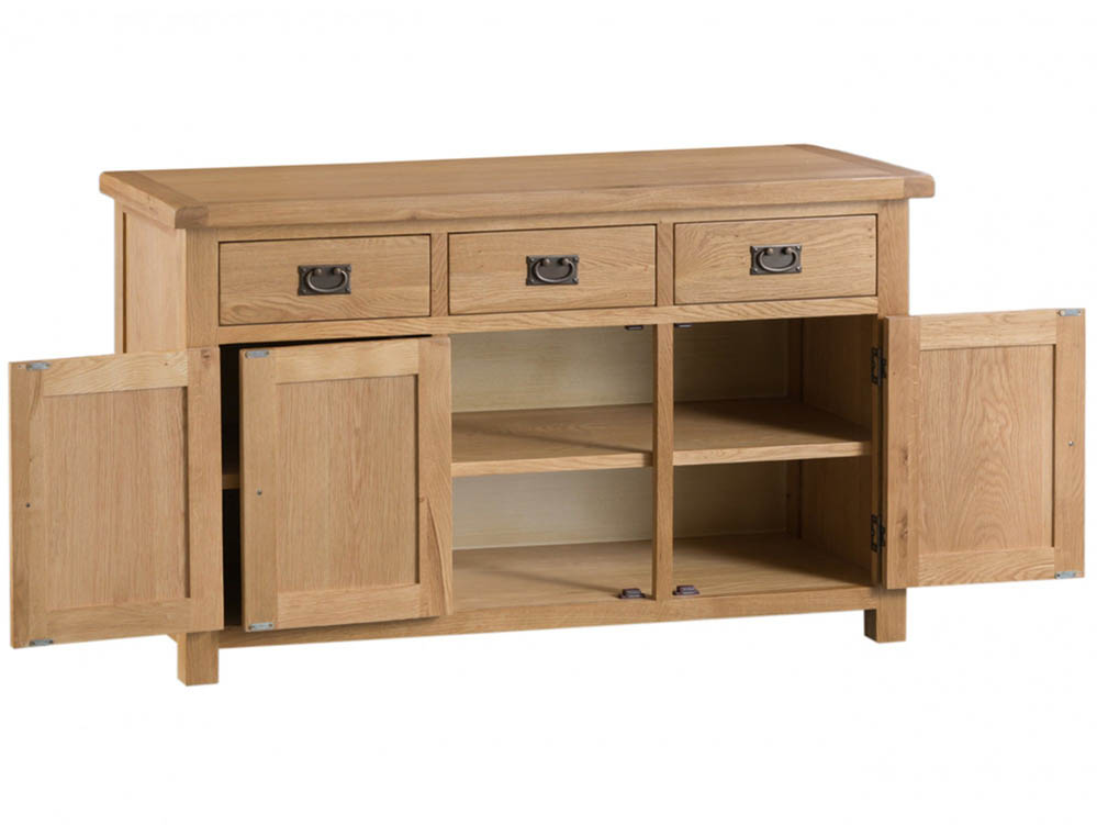 Kenmore Kenmore Waverley Oak 3 Door 3 Drawer Sideboard (Assembled)