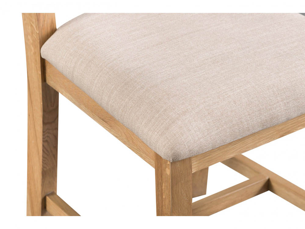 Kenmore Kenmore Waverley Oak Ladder Back Fabric Dining Chair